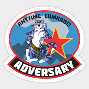 Grumman F-14 Tomcat - Adversary Anytime Comrade! Sticker